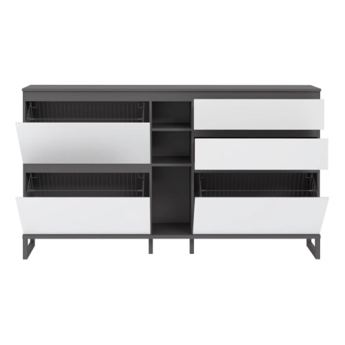 Szafka na buty z szufladami Grafit/Secret Grey